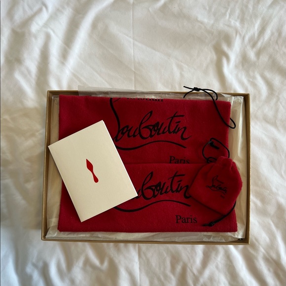 👠Christian Louboutin Kate Nappa 100 Leather Heels Authentic ICONIC Red Bottoms - Picture 10 of 14